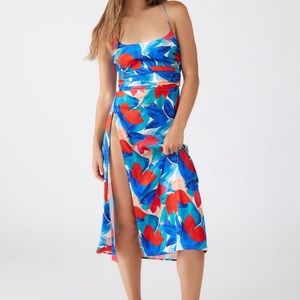 For love and lemons Lorenza side slit midi dress